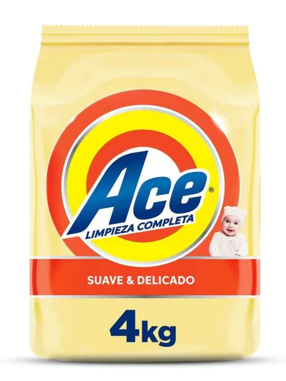 Amazon: Ace Suave Y Delicado Detergente En Polvo 4kg