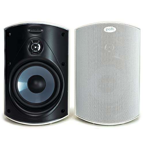 Amazon: Bocinas Compactas Polk Audio ATRIUM 4 (2 bocinas, color blanco)