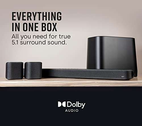 Amazon: Polk Audio True Surround III High-Performance, True 5.1 Surround Sound for Any TV Room