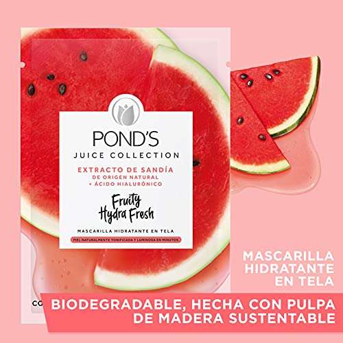Amazon: Pond's Cuidado Facial Fruity Hydra Fresh Sandía, Mascarilla | Planea y Ahorra, envío gratis con Prime