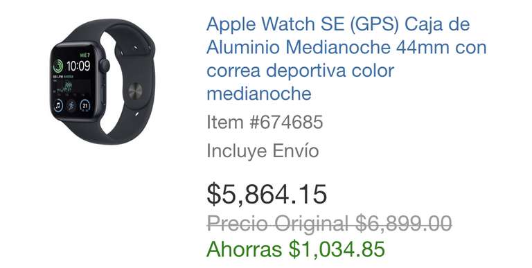 Apple Watch SE 2 en Costco