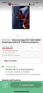 Linio: Celular Motorola S30 Edge | Pagando con PayPal
