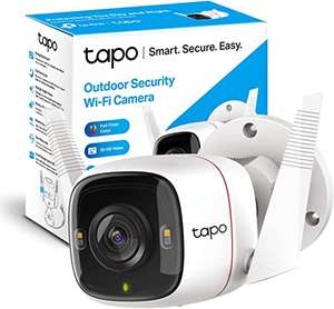 Amazon: TP-Link Tapo C320WS, Cámara de Seguridad 2K Wi-Fi para Exteriores Visión Nocturna Full-Color