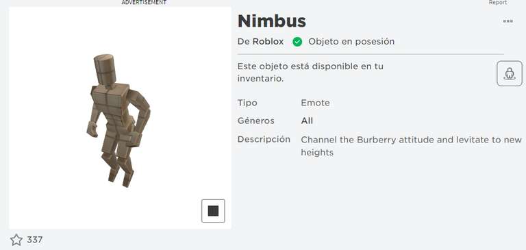 Roblox - Emote Nimbus Gratis