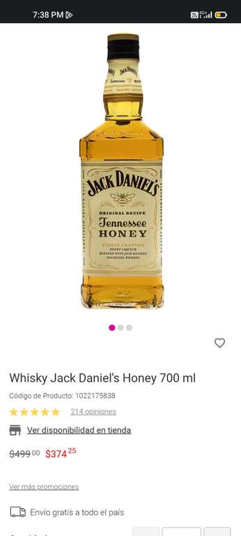 Whisky Jack Daniel's Honey 700 ml en Liverpool