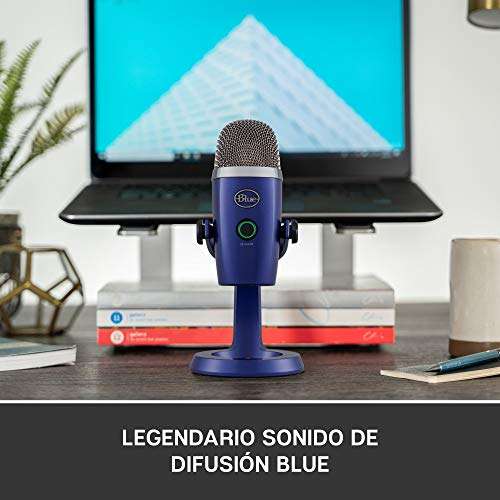 Amazon: Blue Yeti Nano Premium Micrófono de condensador USB Grabación, Streaming, Gaming,Podcasts, PC y Mac, Efectos Blue VO!CE, Cardioide
