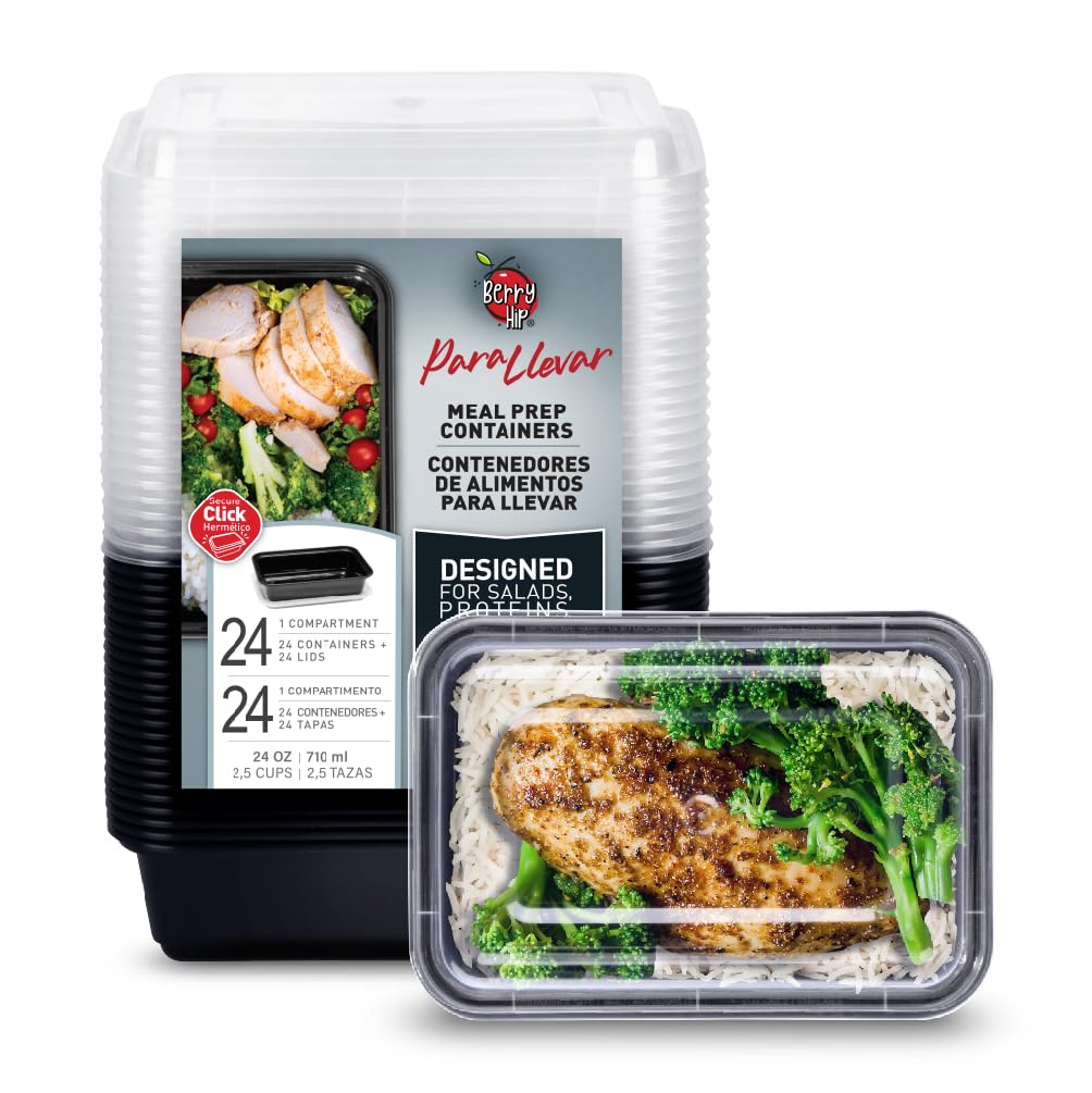 Amazon: 24 Contenedores para Alimentos Reutilizables de 710 ml (24 oz)