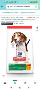 Amazon: Hill's Science Diet, Alimento para Perro Puppy (Cachorro) Receta Original, Seco (bulto) 13.6kg