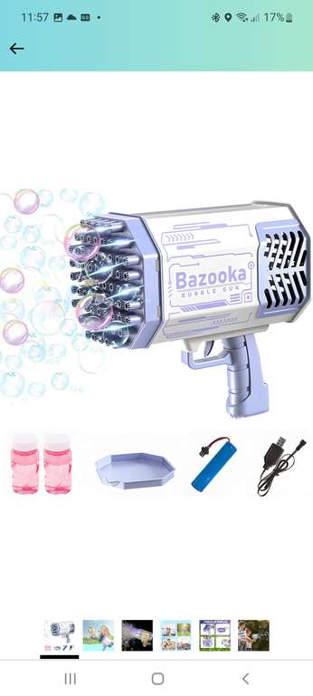 Amazon: Bazooka de burbujas