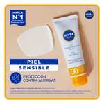 Amazon: NIVEA SUN Protector Solar Facial para Piel Sensible (con Planea y Ahorra)