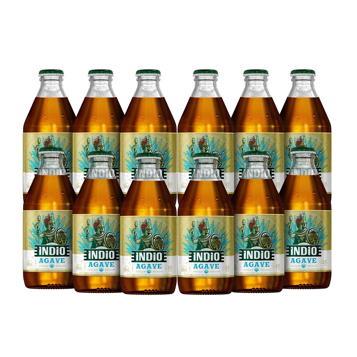Amazon: Indio Cerveza Agave Caguamita 24 Botellas De 300Ml