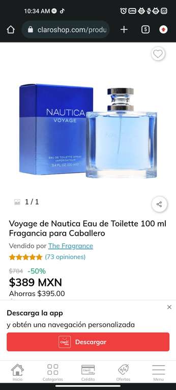 Claro Shop: Perfume Náutica Voyage