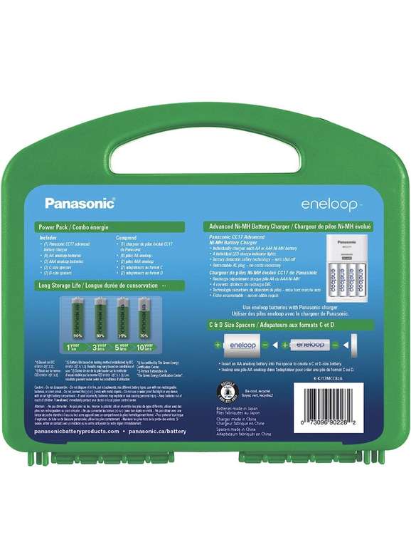 Amazon: Eneloop Panasonic Power Pack 2100 Cycle Battery Charger 8 AA 2 AAA