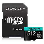 Amazon: ADATA Premier Pro Tarjeta de Memoria MicroSD de 512GB MicroSDXC/SDCH UHS-I U3 Class 10 (V30S) A2