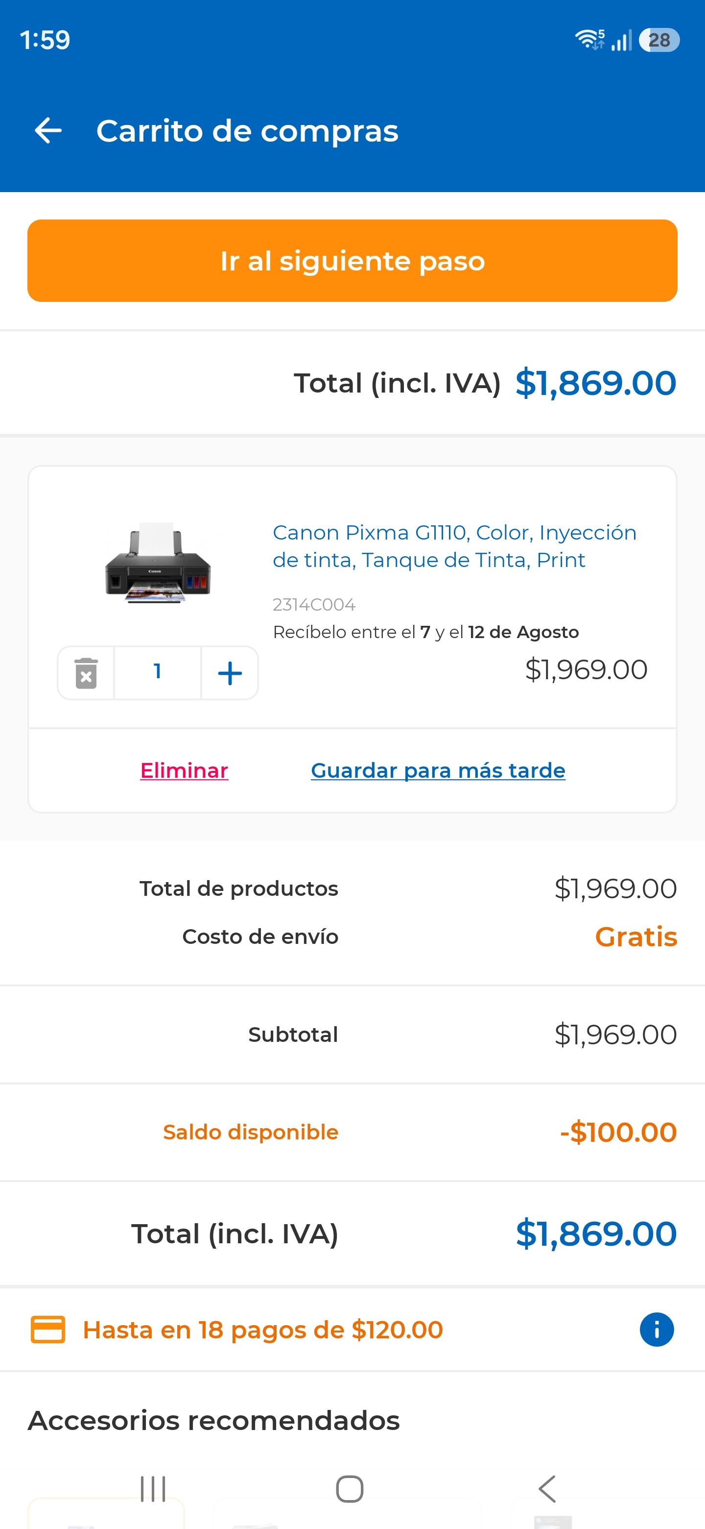 CyberPuerta: Impresora de tanque