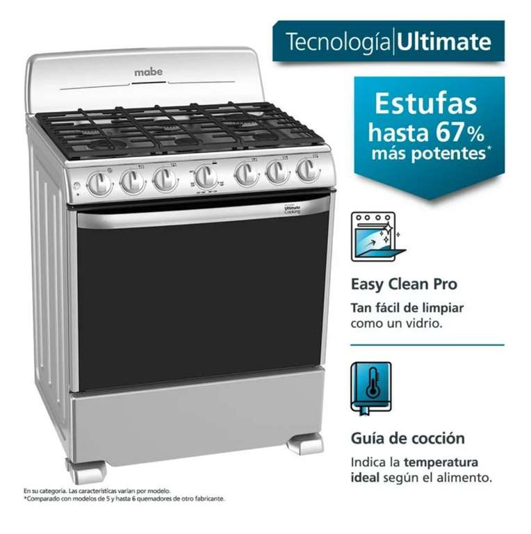 Estufa Atvio 30 Pulgadas 30SMG6G066SM de Gas