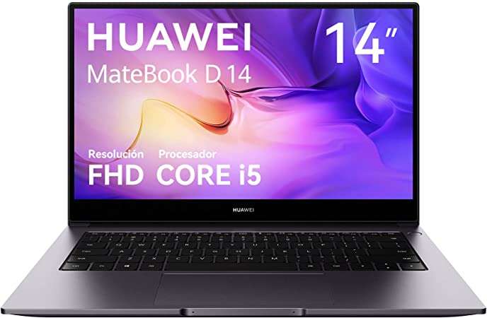 Amazon: Huawei MateBook D 14 11th Gen Intel Core i5 8GB RAM+512GB (Baja más con promociones bancarias)