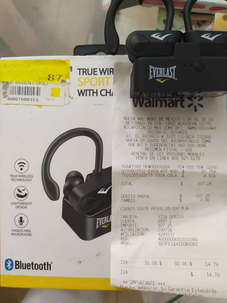 Walmart: Audífonos Bluetooth Everlast (con promonovela)