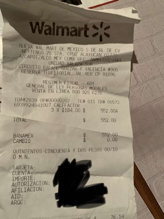 Walmart: Calentador atvio de 7 aletas