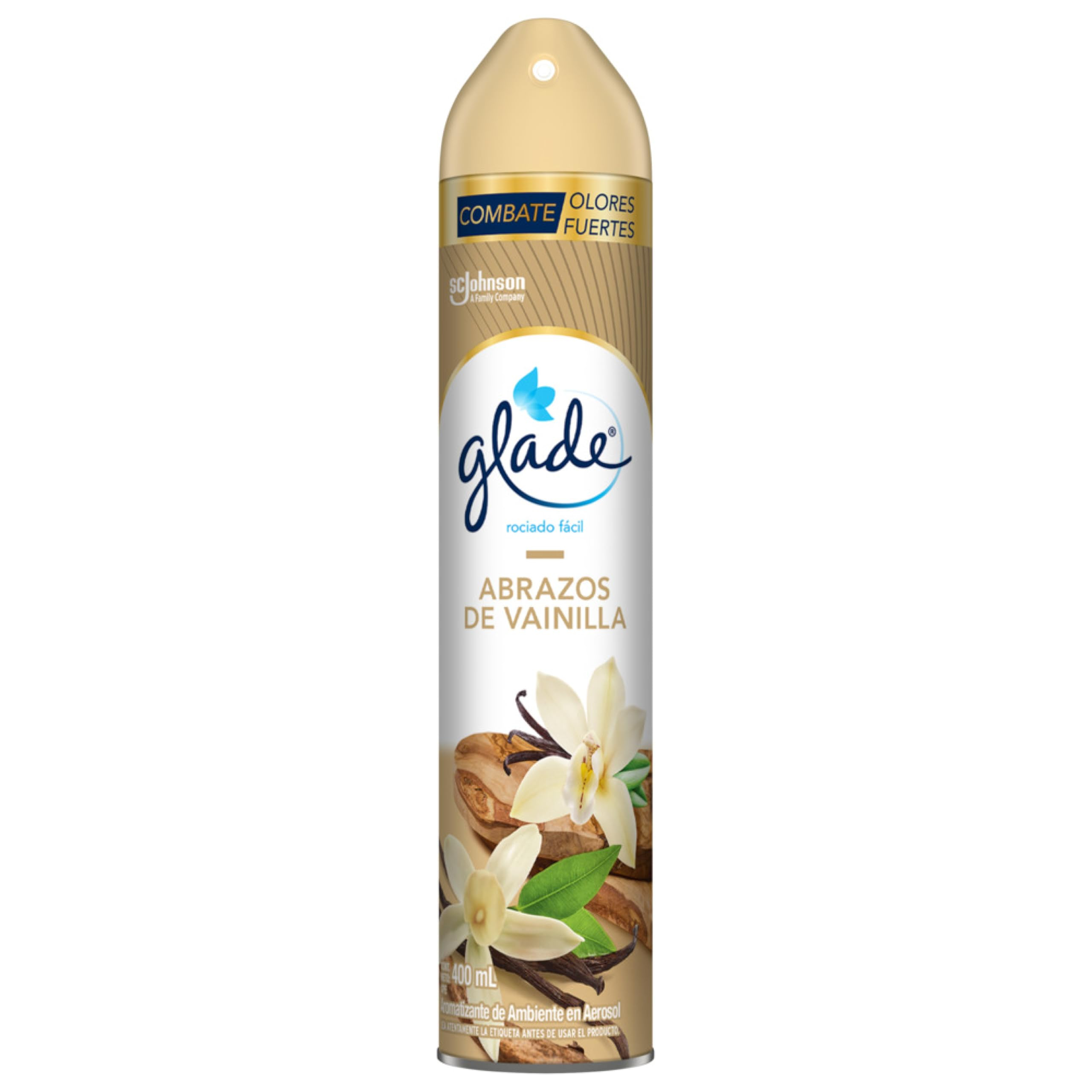 AMAZON: Glade Aromatizante para Hogar Aerosol Abrazos de Vainilla, 400 ml ($37.00 Comprando 5 c/u)