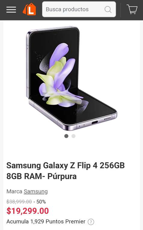 Linio: Celular Samsung Galaxy Z Flip 4 (256 gb)