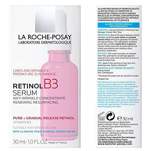 Amazon: La Roche Posay Retinol B3 Serum Facial Anti-arrugas profundas y líneas finas con Retinol Puro para todo tipo de piel