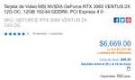Cyberpuerta: MSI NVIDIA GeForce RTX 3060 VENTUS 2X 12G OC Hotsale / Pagando con TDC Digital BBVA