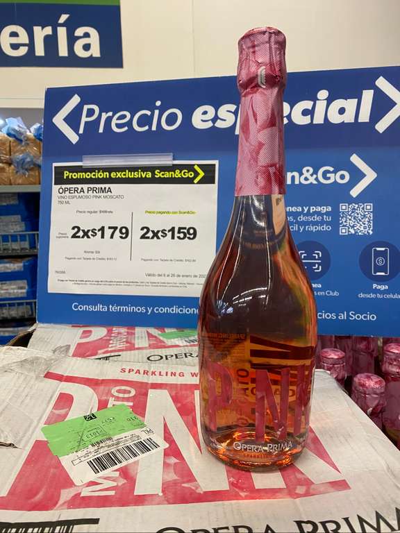 Sam's Club: 2X$159 Vino espumoso Pink Moscato