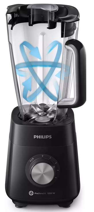 Amazon: Philips Potente Licuadora de 1200 Watts (1.6 HP) Vaso de Tritán capacidad 2L, 5 vel + Pulso. Mod. HR2240/91