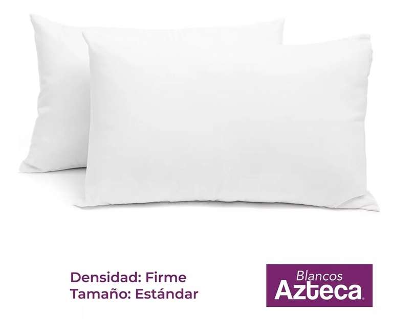 Mercado Libre: Almohadas 2 Pack Estándar Microfibra Firmes - Blancos Azteca