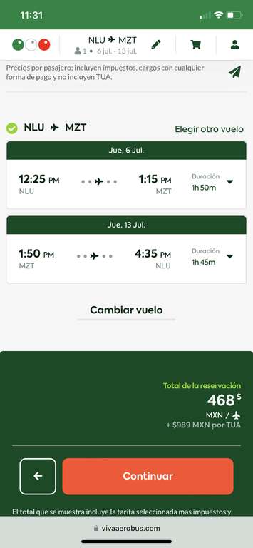Vivaaerobus: CDMX (AIFA) - Mazatlán desde $1457 MXN (6 - 13 Julio)