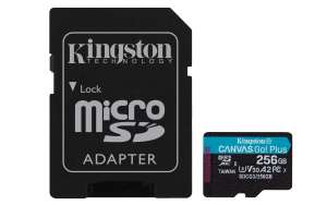 AMAZON - Kingston MicroSDXC Go Plus 256GB (Con Adaptador a SD) Clase 10