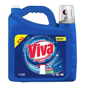 Amazon: Detergente líquido Viva 6.64L | Planea y Ahorra, envío gratis con Prime