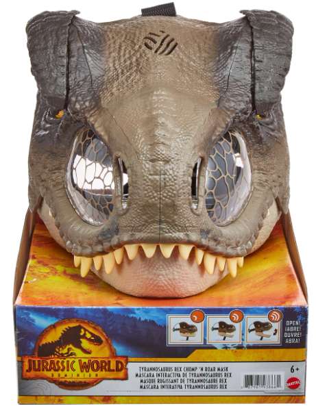 Suburbia: Máscara Jurassic World Mattel con movimiento