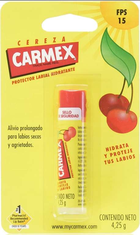 Amazon: Carmex bálsamo labial cereza | Envío gratis con Prime