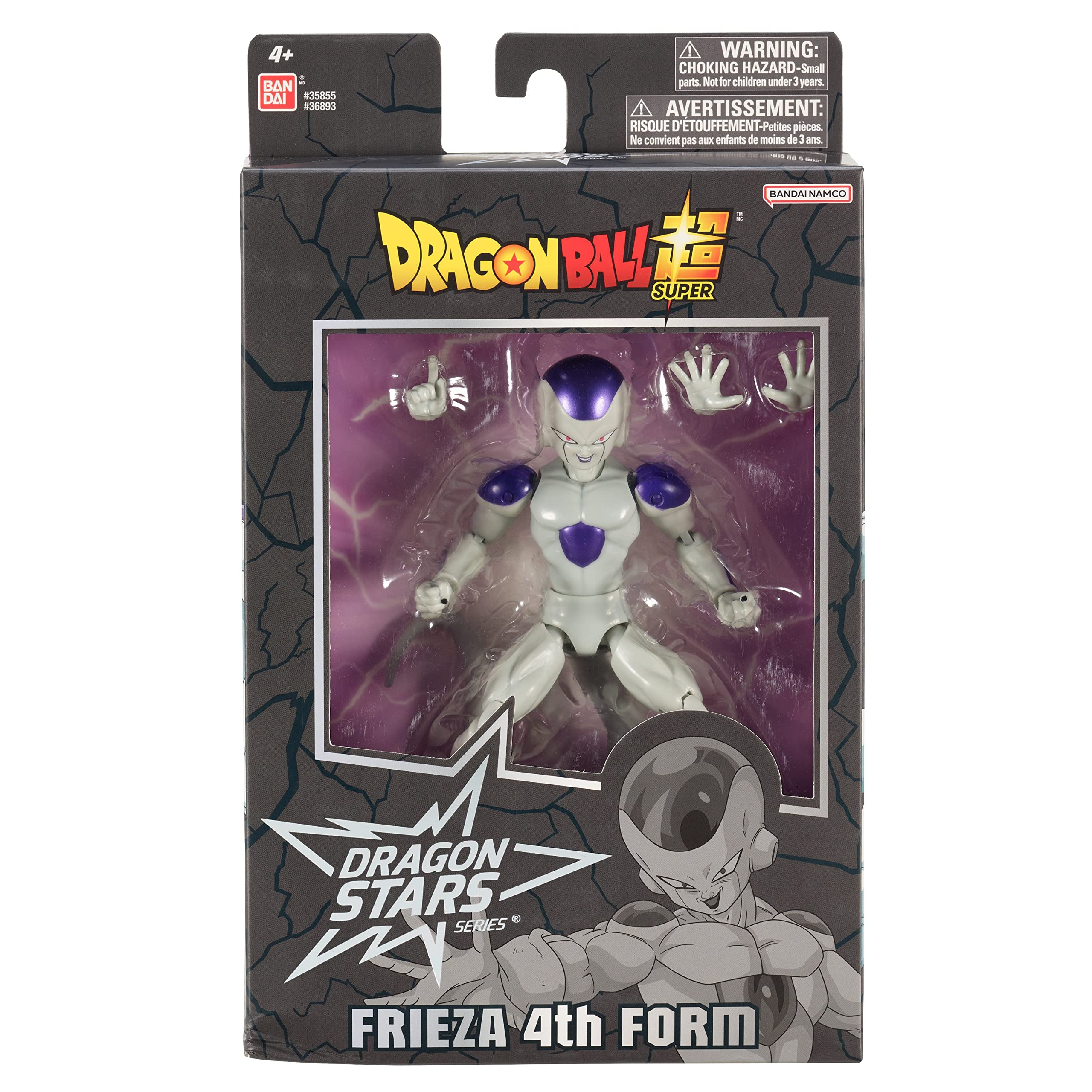 Amazon: Bandai Dragon Stars - Dragon Ball Super Frieza Final Form Versión 2, 16 puntos de articulación, manos intercambiables incluidas,