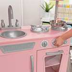 Amazon: KidKraft Cocina de Juguete Vintage de Madera: Rosa