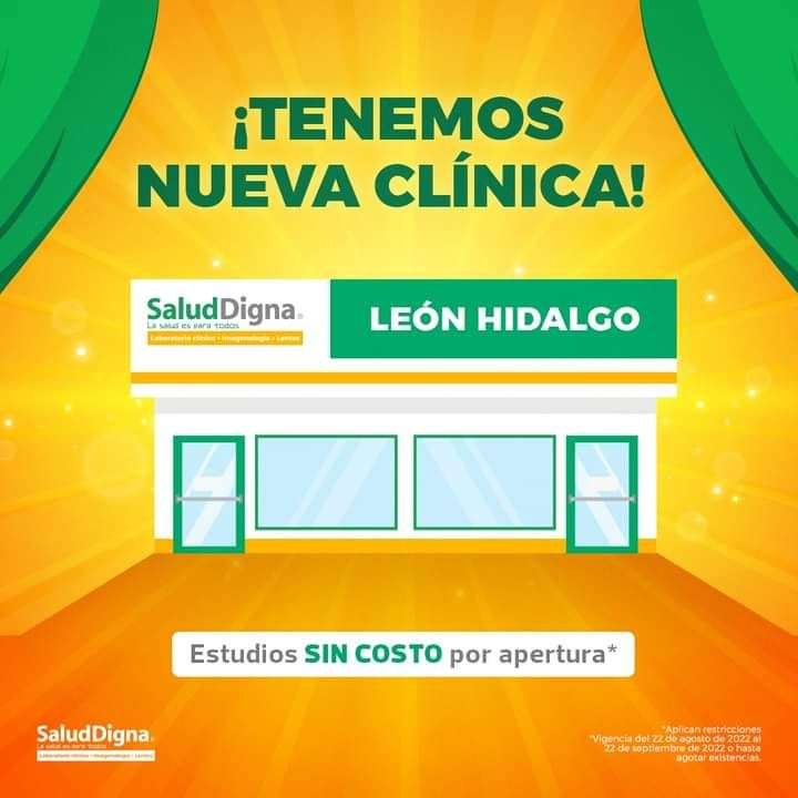 Salud digna León Gto. Estudios gratuitos por apertura