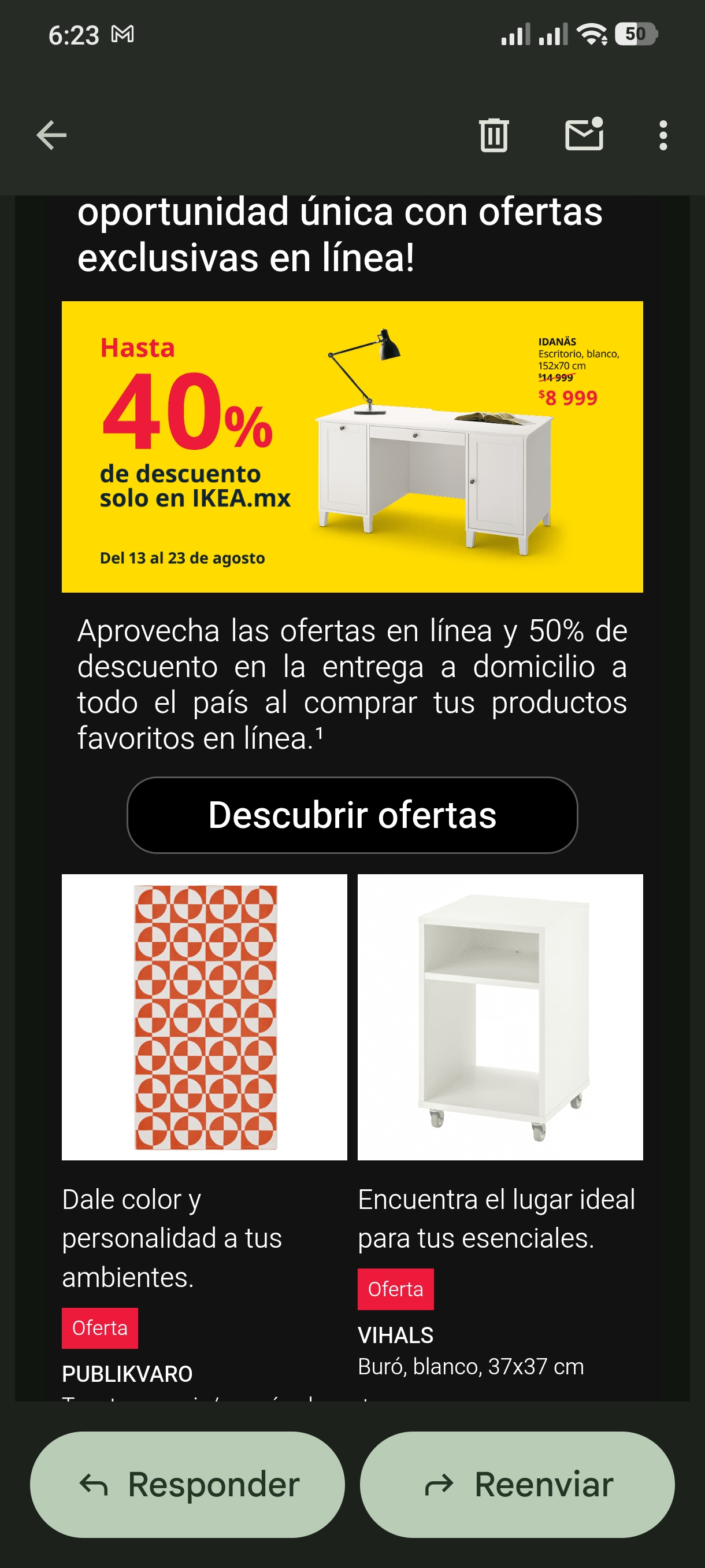Ikea en linea: hasta 40% de descuento en artículos seleccionados para el hogar.