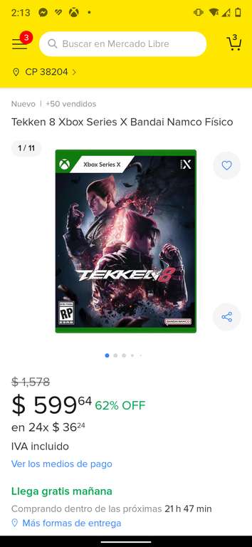 Mercado Libre: Tekken 8 Xbox Series X Físico