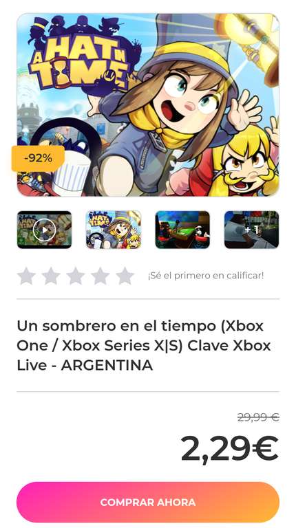 Gameseal: Hat in Time (Xbox One / Xbox Series X|S) - ARGENTINA