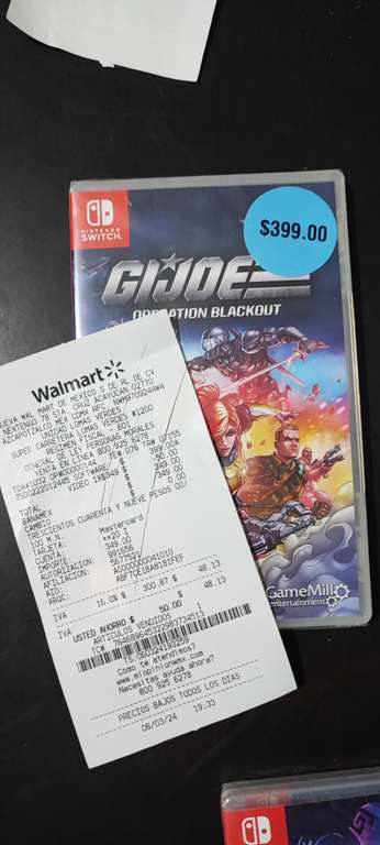 G.I Joe para Nintendo Switch en Walmart
