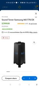 Walmart: BOCINA Sound Tower Samsung MX-T70/ZX