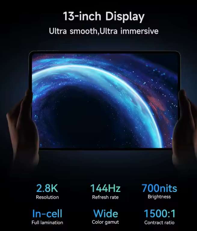 ALLDOCUBE Ultra Pad 13'' 2.8K 144Hz a solo $6118 en AliExpress