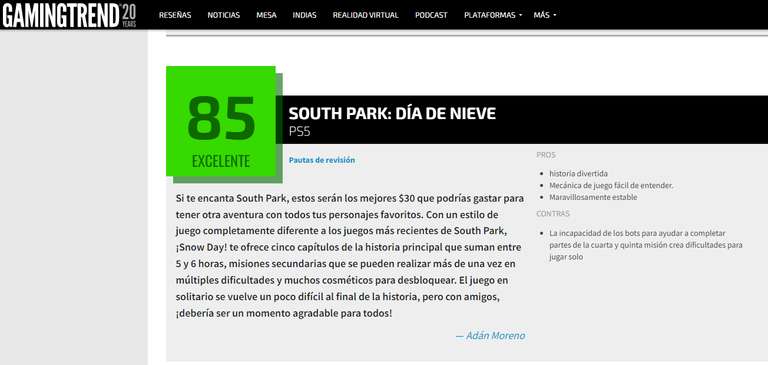 Amazon: South Park Snow Day (En Fisico) PS5 sellado