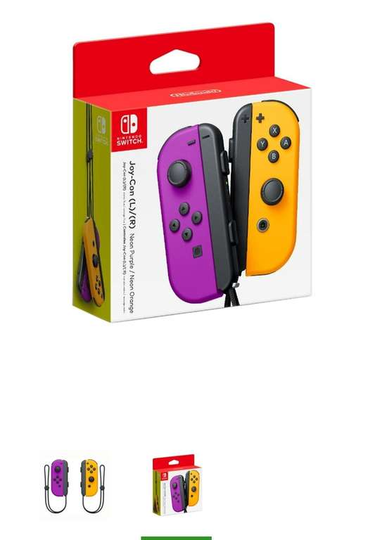 Joy-Cons Nintendo Naranja/Morado Aurrera/Walmart online (puede bajar mas si recogen en tienda)