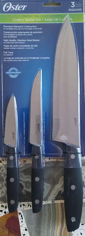 Chedraui: set juego de cuchillos oster 3 piezas