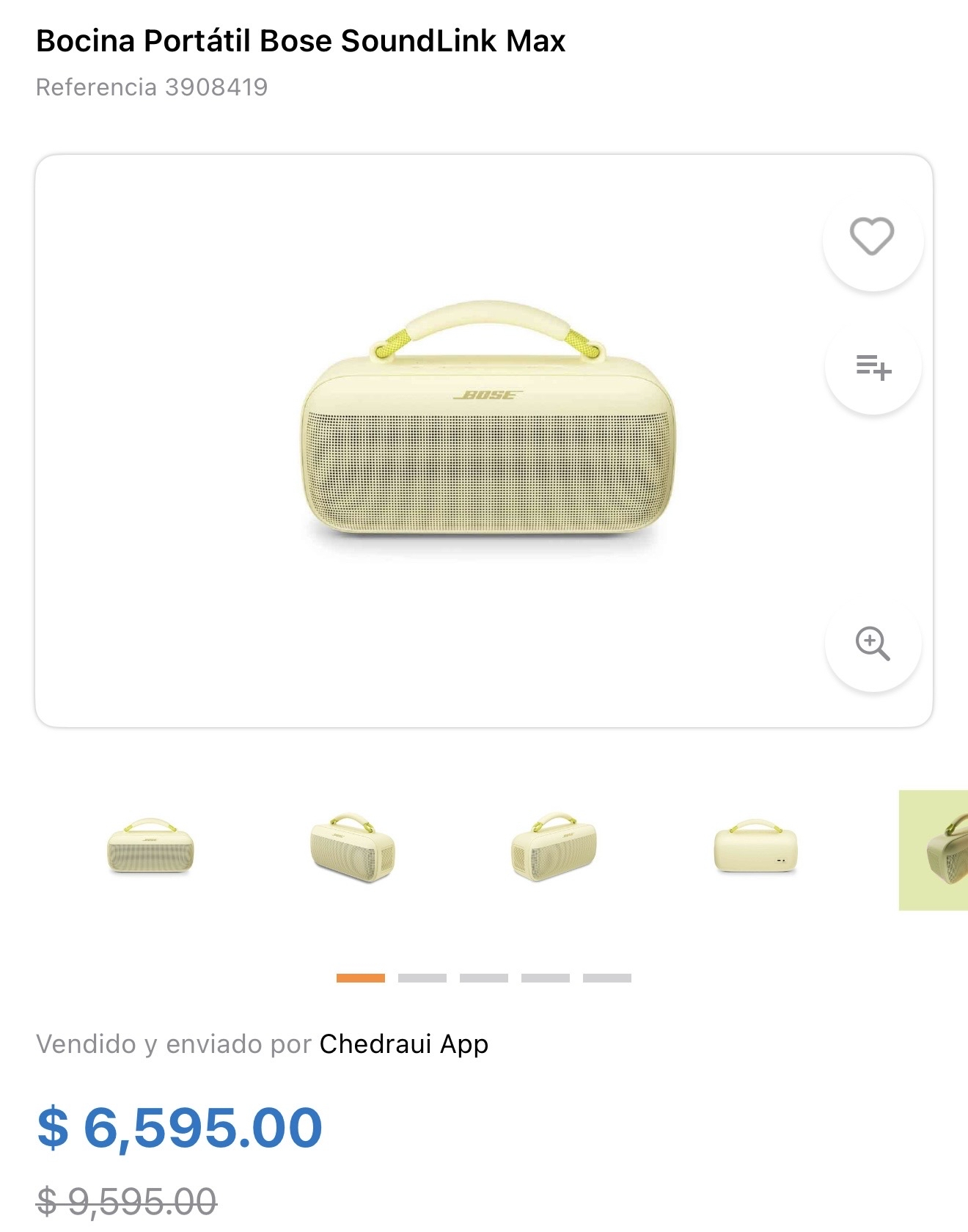 Chedraui: Bocina portatil Bose Soundlink Max