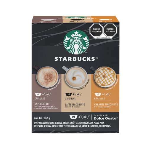 Amazon: Pack 18 cápsulas Starbucks para Dolce Gusto - promodescuentos.com
