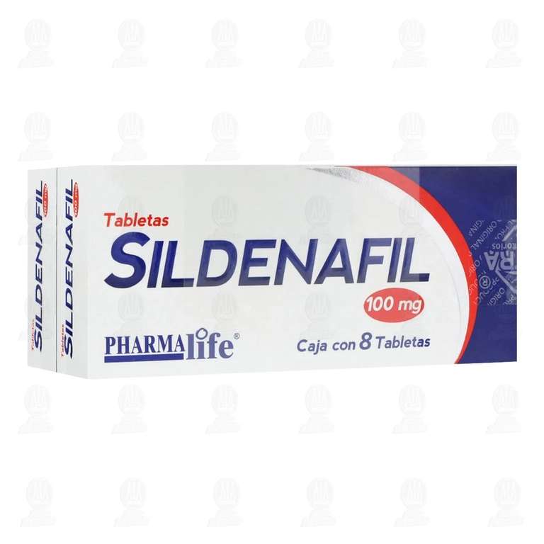 Farmacias Guadalajara: Sildenafil 100mg 2 Cajas con 8 Tabletas c/u Pharmalife